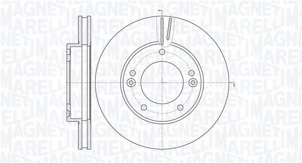 MAGNETI MARELLI Тормозной диск 361302040462